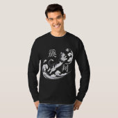 Legendary Samurai Soccer Cat Youth Soccer Gift T-shirt (Voorkant volledig)