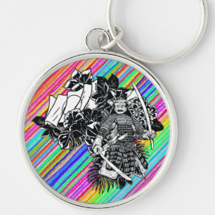 Legendary Samurai Warrior met Katana Design Sleutelhanger