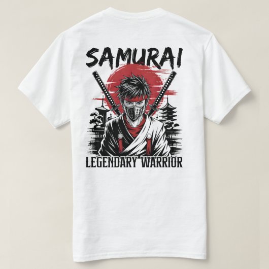 Legendary Samurai Warrior T-shirt (Design achterkant)