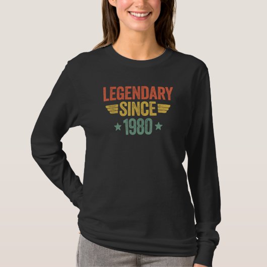 Legendary Since 1980 T-shirt (Voorkant)