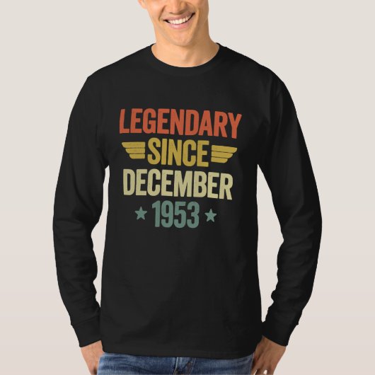 Legendary Since December 1953 T-shirt (Voorkant)