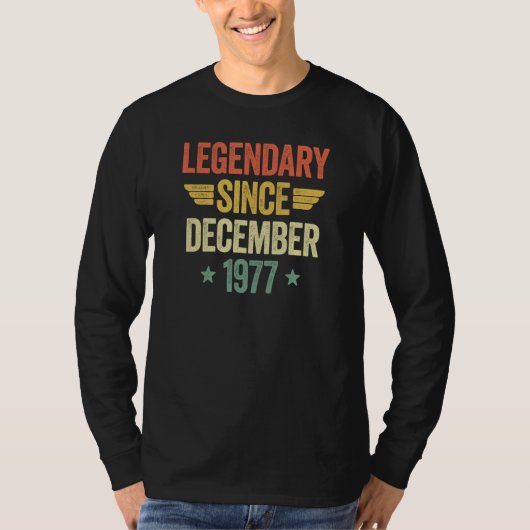 Legendary Since December 1977 T-shirt (Voorkant)