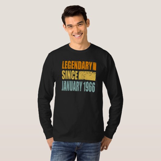 Legendary Since January 1966 Premium T-shirt (Voorkant volledig)