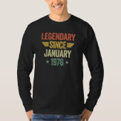 Legendary Since January 1976 T-shirt (Voorkant)