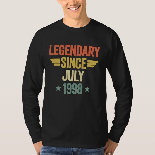 Legendary Since July 1998 T-shirt (Voorkant)