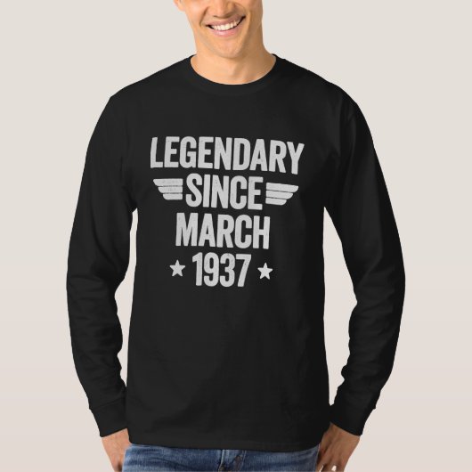 Legendary Since March 1937  1 T-shirt (Voorkant)