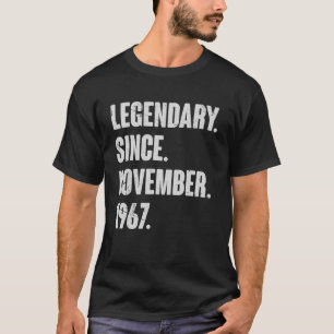 Legendary Since November 1967 55 Year Old 55th Bi T-shirt