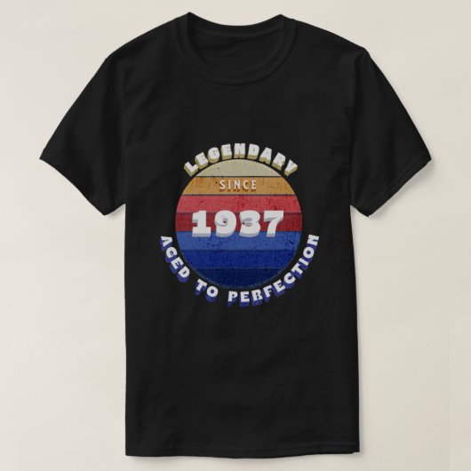 Legendary Sinds 1937 Retro T-shirt (Design voorkant)