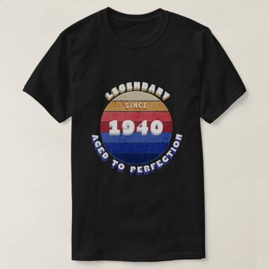 Legendary Sinds 1940 Retro T-shirt (Design voorkant)