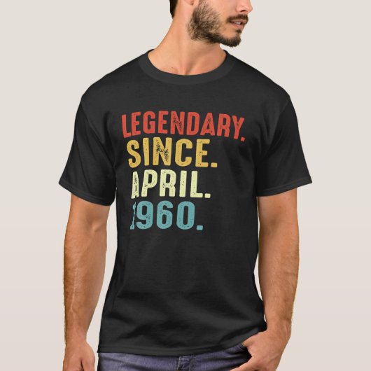 Legendary sinds april 1999 Retro 22 jaar oud 22 T-shirt (Voorkant)