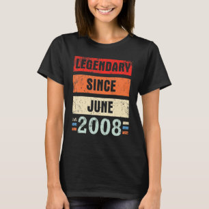 Legendary sinds juni 2008 Fijne verjaardag voor mi T-shirt