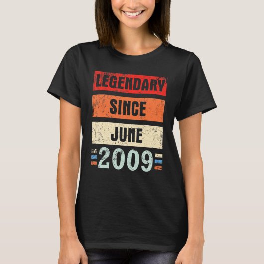 Legendary sinds juni 2009. Fijn dat ik jullie heb  T-shirt (Voorkant)