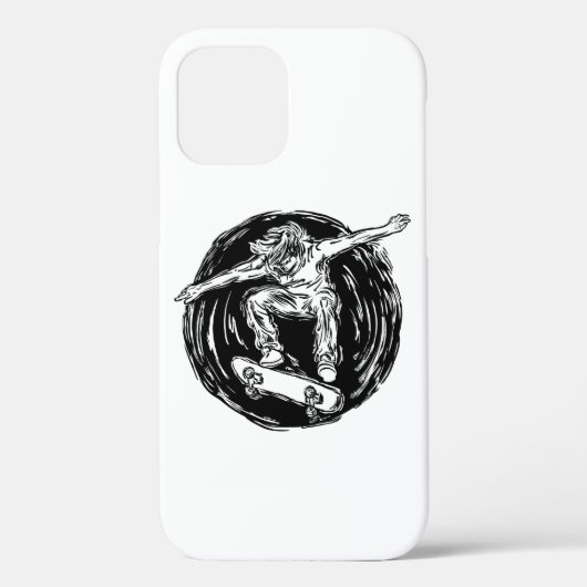 Legendary Skater Doing Mid-Air Skateboarden Case-Mate iPhone Case (Achterkant)