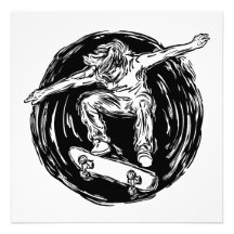 Legendary Skater Doing Mid-Air Skateboarden