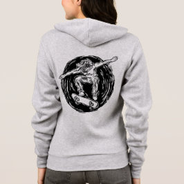 Legendary Skater Doing Mid-Air Skateboarden Hoodie