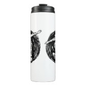 Legendary Skater Doing Mid-Air Skateboarden Thermosbeker (Voorkant)