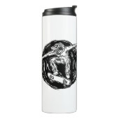 Legendary Skater Doing Mid-Air Skateboarden Thermosbeker (Gedraaid links)