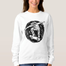 Legendary Skater Doing Mid-Air Skateboarden Trui