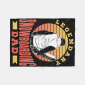 Legendary Snowboarder Snowboard Fleece Deken (Voorkant (Horizontaal))