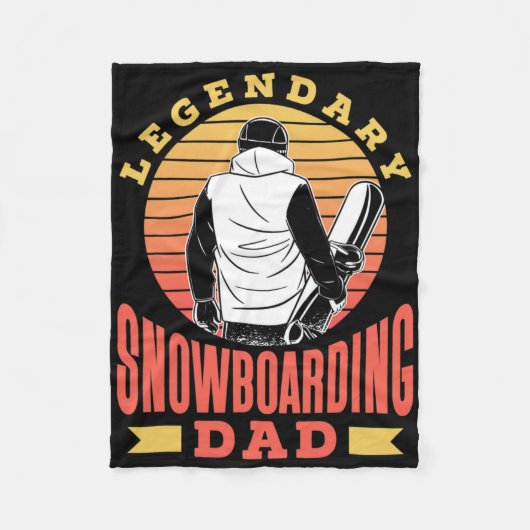 Legendary Snowboarder Snowboard Fleece Deken (Voorkant)