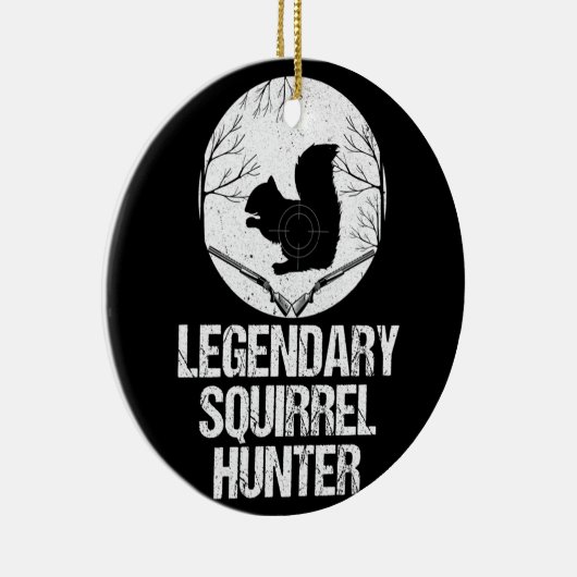Legendary Squirrel Hunter Keramisch Ornament (Rechts)