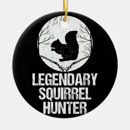 Legendary Squirrel Hunter Keramisch Ornament (Voorkant)