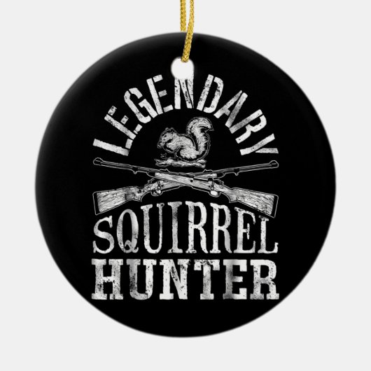 Legendary squirrel hunter Keramisch sierlijk Keramisch Ornament (Voorkant)