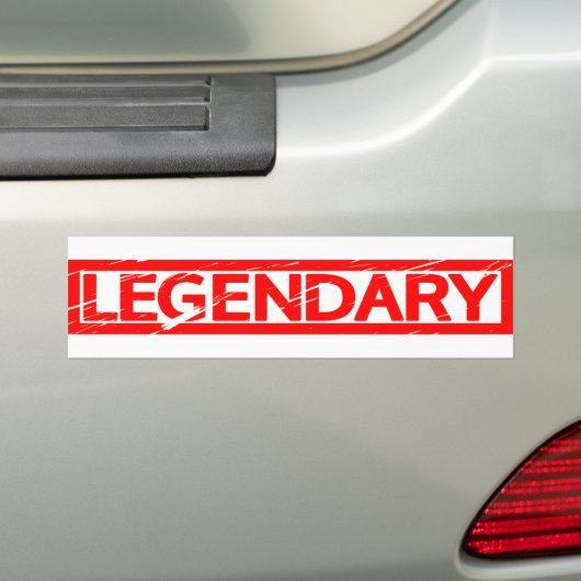 Legendary Stamp Bumpersticker (Op auto)