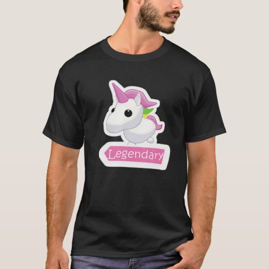 Legendary Unicorn adopteert me Gamer Girl Pet T-shirt (Voorkant)
