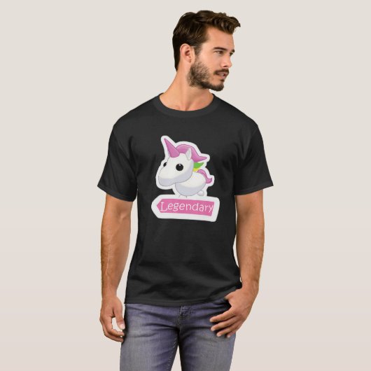 Legendary Unicorn adopteert me Gamer Girl Pet T-shirt (Voorkant volledig)