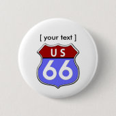 Legendary US Route 66 Button (Voorkant)