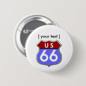 Legendary US Route 66 Button (Voorkant /achterkant)