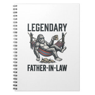 Legendary Vader In Law Sasquatch Vintage T-shirt D Notitieboek