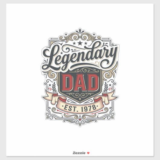 Legendary Vader Vintage Gravure Shirt Ontwerp (3)_ Sticker (Vel)