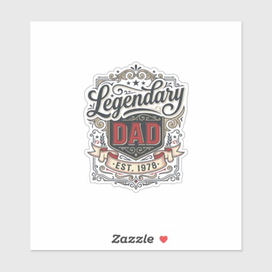 Legendary Vader Vintage Gravure Shirt Ontwerp (3)_ Sticker (Vel)