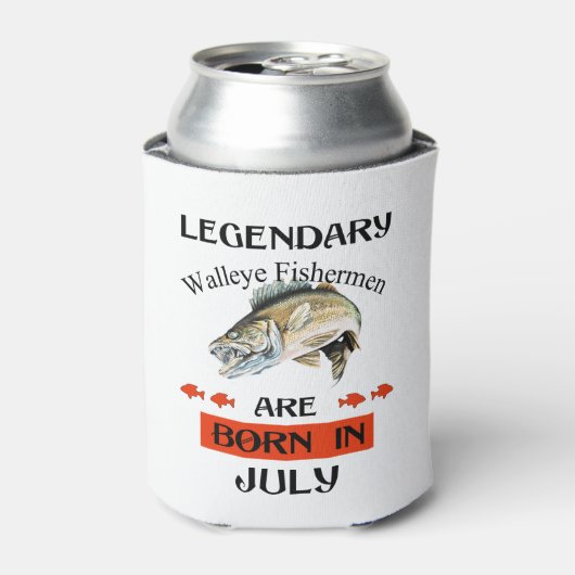Legendary Walleye Fishermen is in juli geboren Blikjeskoeler (Blikje Voorkant)