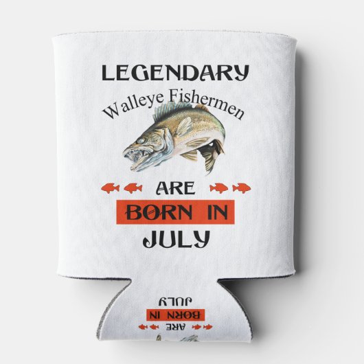 Legendary Walleye Fishermen is in juli geboren Blikjeskoeler (Achterkant)