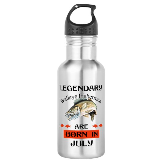 Legendary Walleye Fishermen is in juli geboren Waterfles (Voorkant)