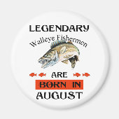 Legendary Walleye Fishermen wordt in augustus gebo Magneet (Voorkant)