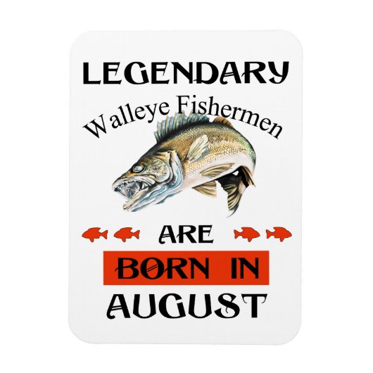Legendary Walleye Fishermen wordt in augustus gebo Magneet (Verticaal)