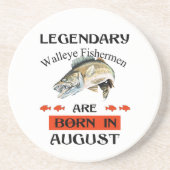 Legendary Walleye Fishermen wordt in augustus gebo Zandsteen Onderzetter (Voorkant)