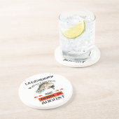 Legendary Walleye Fishermen wordt in augustus gebo Zandsteen Onderzetter (Zijkant)