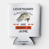 Legendary Walleye Fishermen wordt in juni geboren Blikjeskoeler (Voorkant)