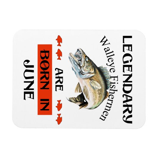 Legendary Walleye Fishermen wordt in juni geboren Magneet (Horizontaal)