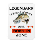 Legendary Walleye Fishermen wordt in juni geboren Magneet (Verticaal)