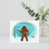 Legendary Yeti Bigfoot Big Foot Gifts Briefkaart P (Staand voorkant)