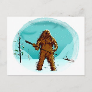 Legendary Yeti Bigfoot Big Foot Gifts Briefkaart P