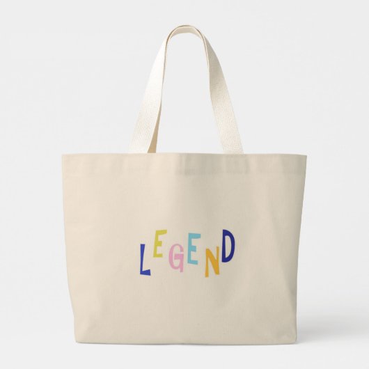 legendawoordkunst grote tote bag (Achterkant)