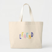 legendawoordkunst grote tote bag (Voorkant)