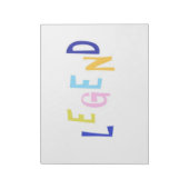 legendawoordkunst notitieblok (Linkerzijde)